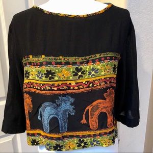Vintage Dorothy Schoelen Crop Top Medium